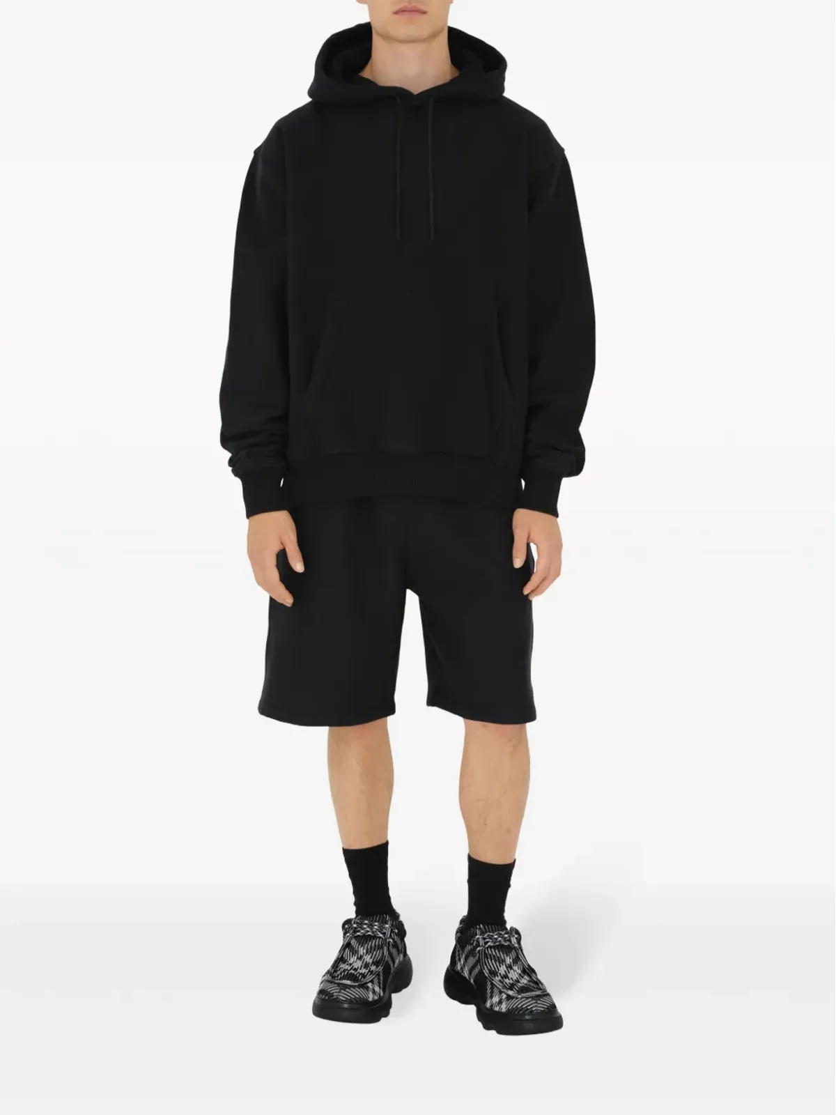 Burberry EKD-appliqué コットン フーディ - 画像2