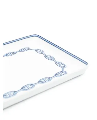 Hermès ビンテージ 2000年代 Chaîne d'ancre ポーセリン アッシュトレイ（16cm x 12cm）- ホワイト - サムネイル4