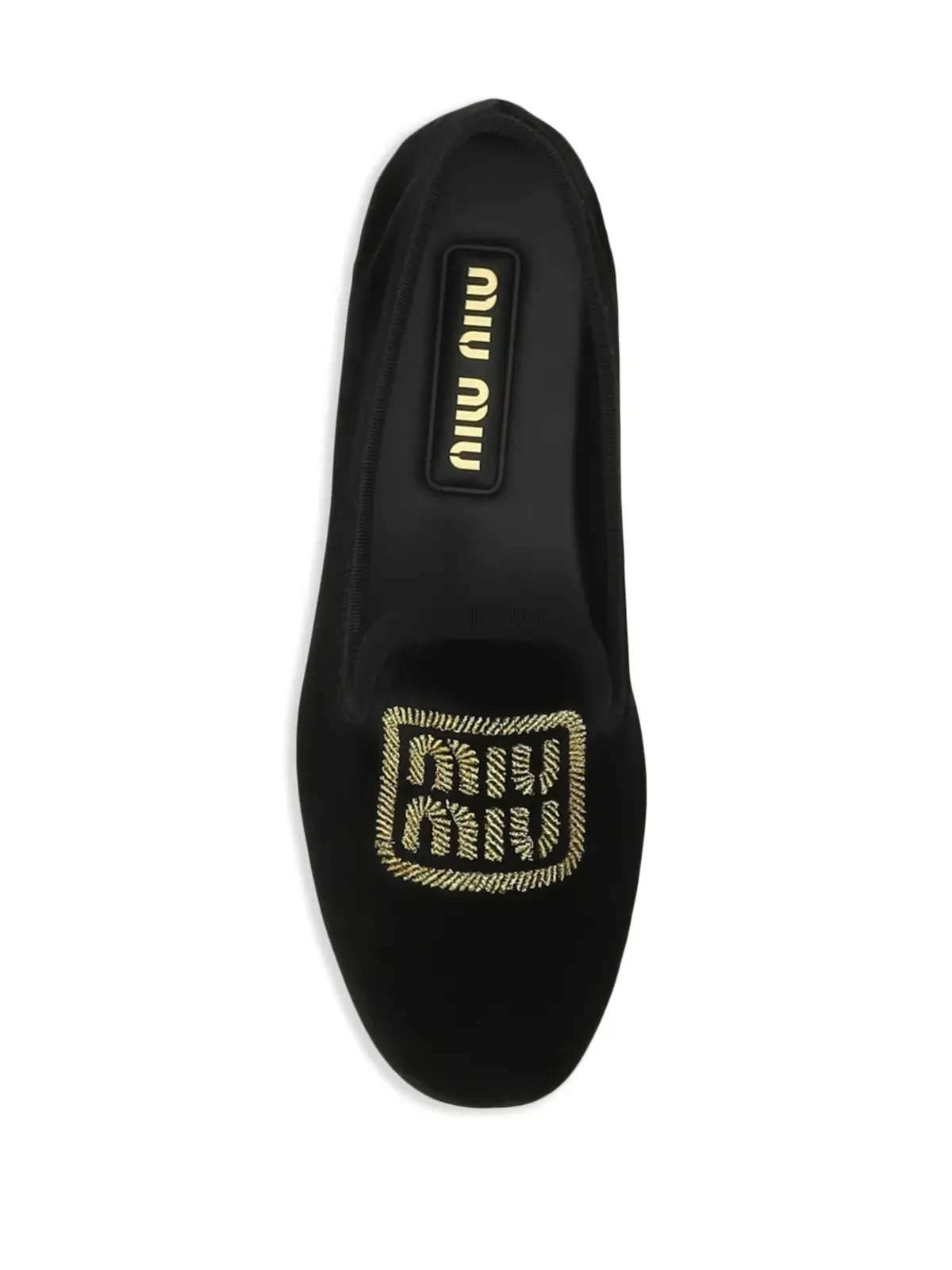 Miu Miu 刺繍ロゴスリッパ - 画像4