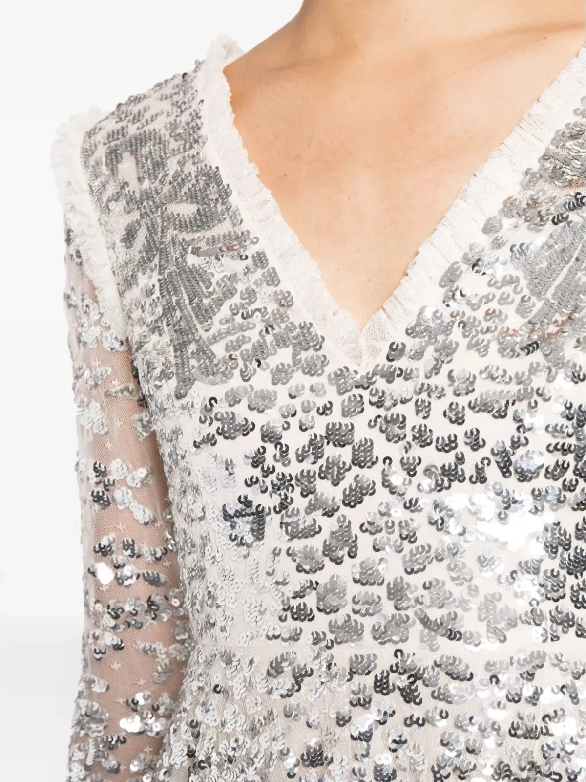 Needle & Thread エンベリッシュド シャンデリア ミニドレス - 画像5