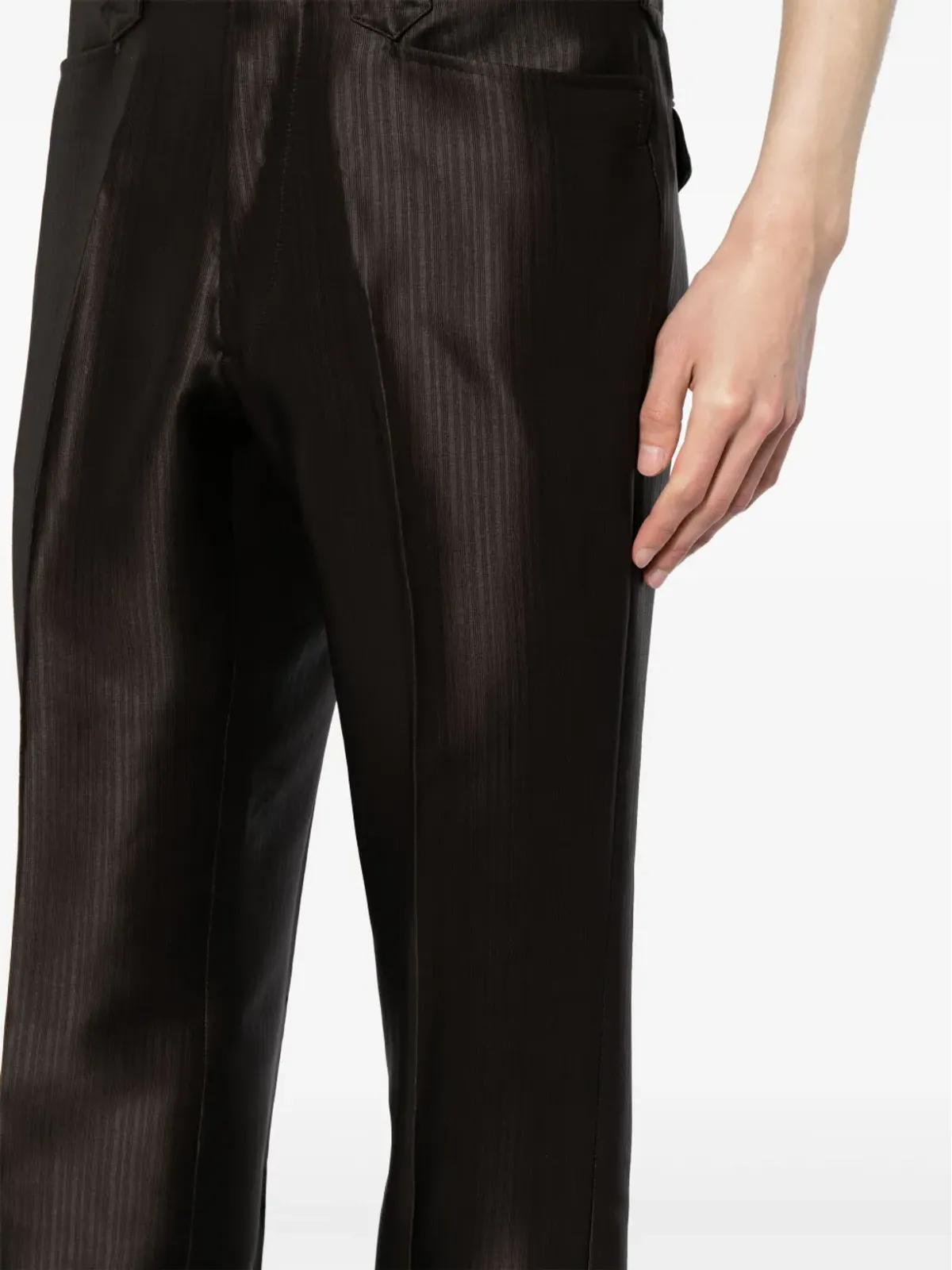 Maison Margiela ヘリンボーンストレートパンツ - 画像5