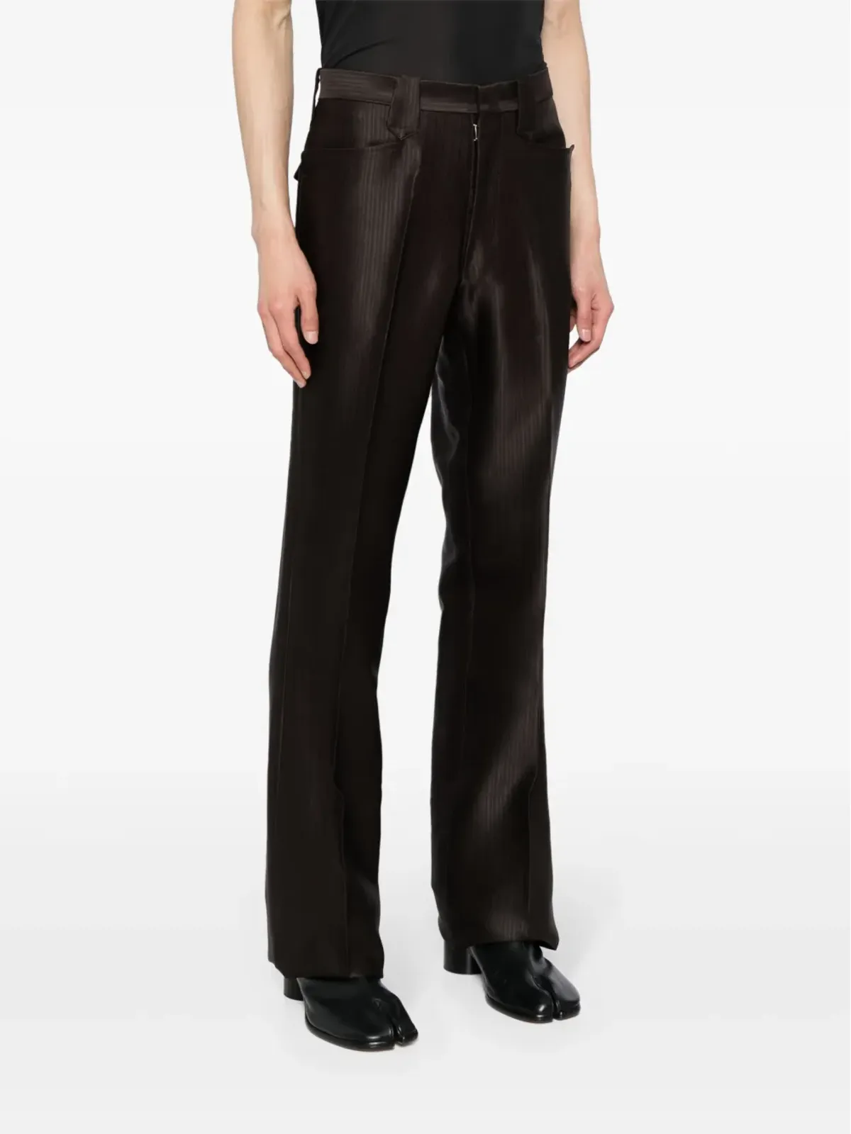 Maison Margiela ヘリンボーンストレートパンツ - 画像3