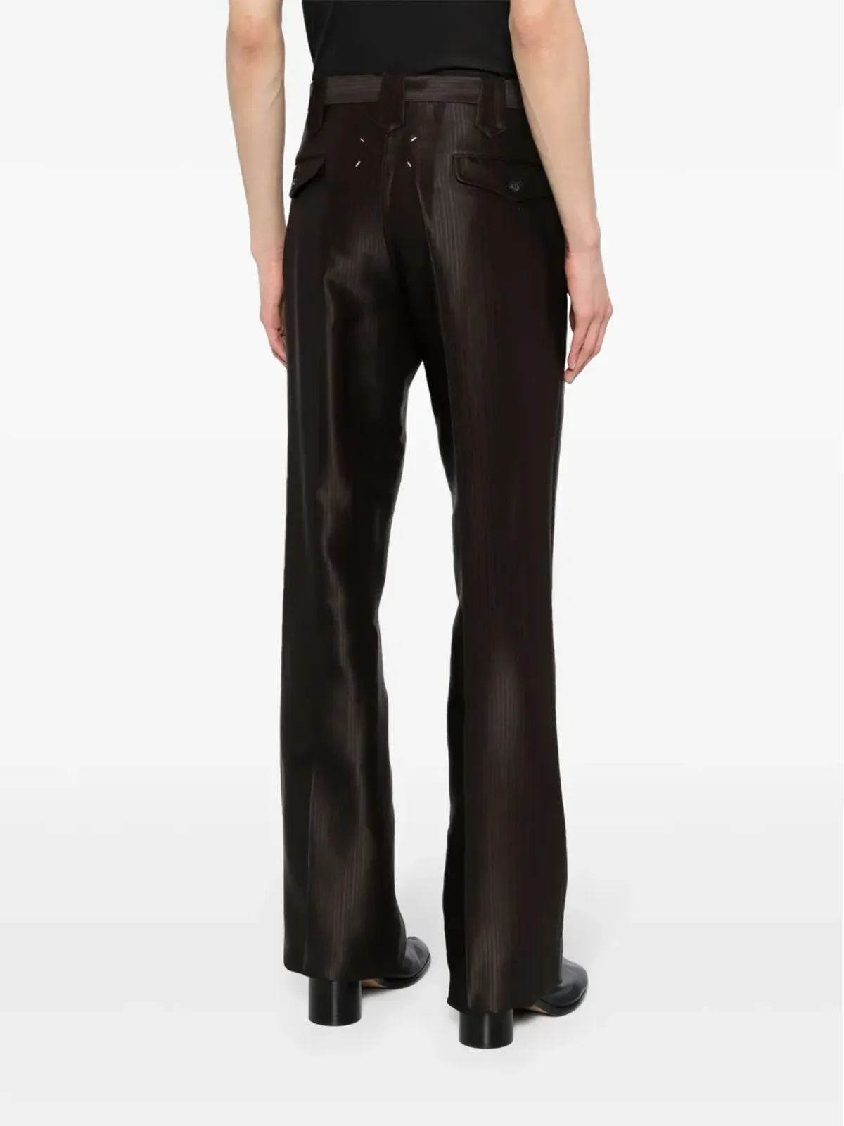 Maison Margiela ヘリンボーンストレートパンツ - 画像4