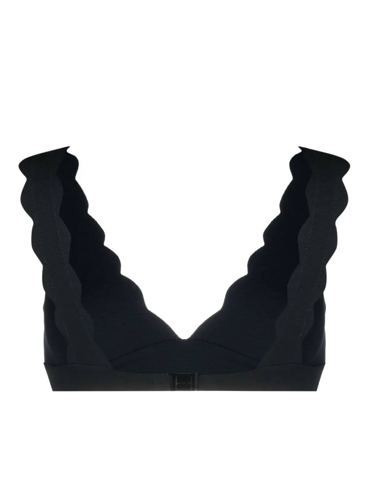 Marysia Santa Clara scallop-hem bikini top - Black - 画像2