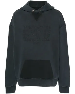 Maison Margiela ナンバーズモチーフ コットン フード付きパーカー - グレー - サムネイル1