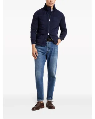 Brunello Cucinelli クルーネック コットン セーター ブルー - サムネイル2