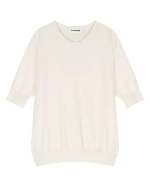 Jil Sander リブ編みトリムのコットンTシャツ - ニュートラルカラー - サムネイル1