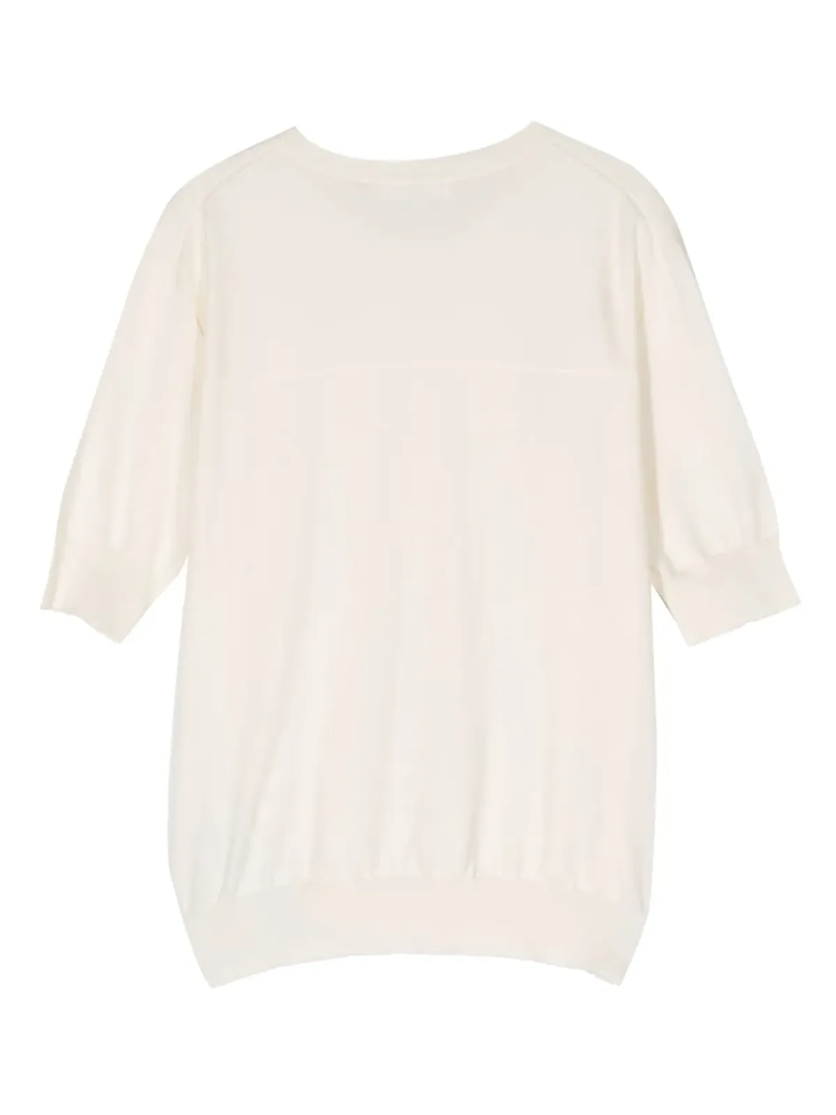 Jil Sander リブ編みトリムのコットンTシャツ - ニュートラルカラー - 画像2