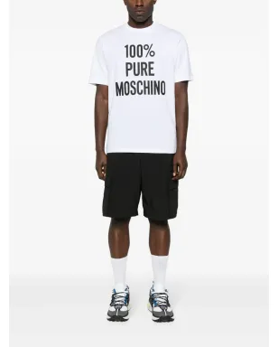 Moschino スローガンプリント コットンTシャツ - サムネイル2
