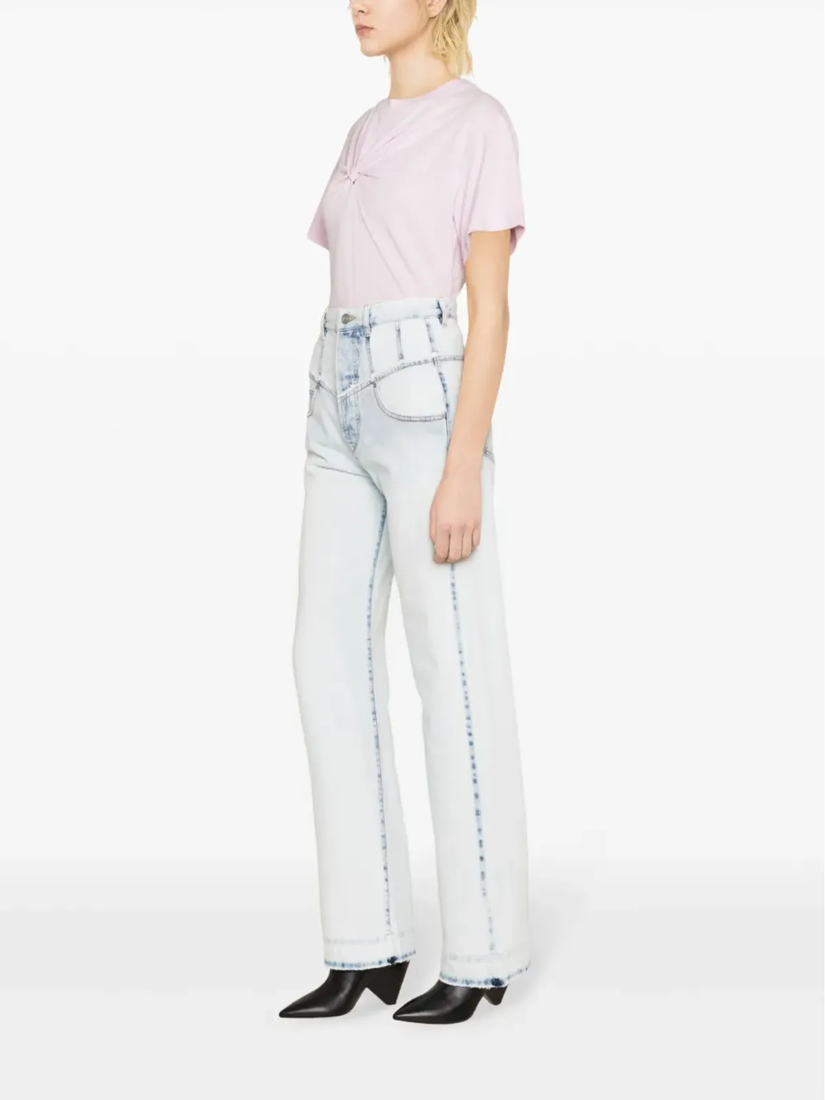 ISABEL MARANT Noemie ハイライズ ストレートジーンズ - 画像3