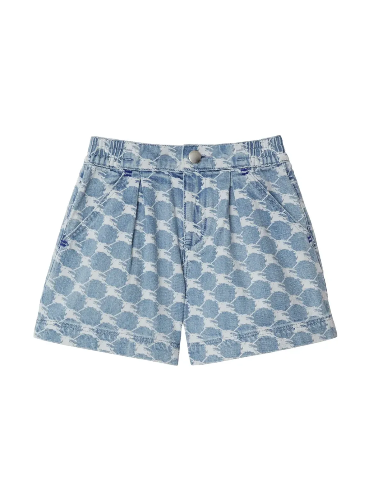 Burberry Kids EKD グラフィックプリント デニムショーツ - 画像1