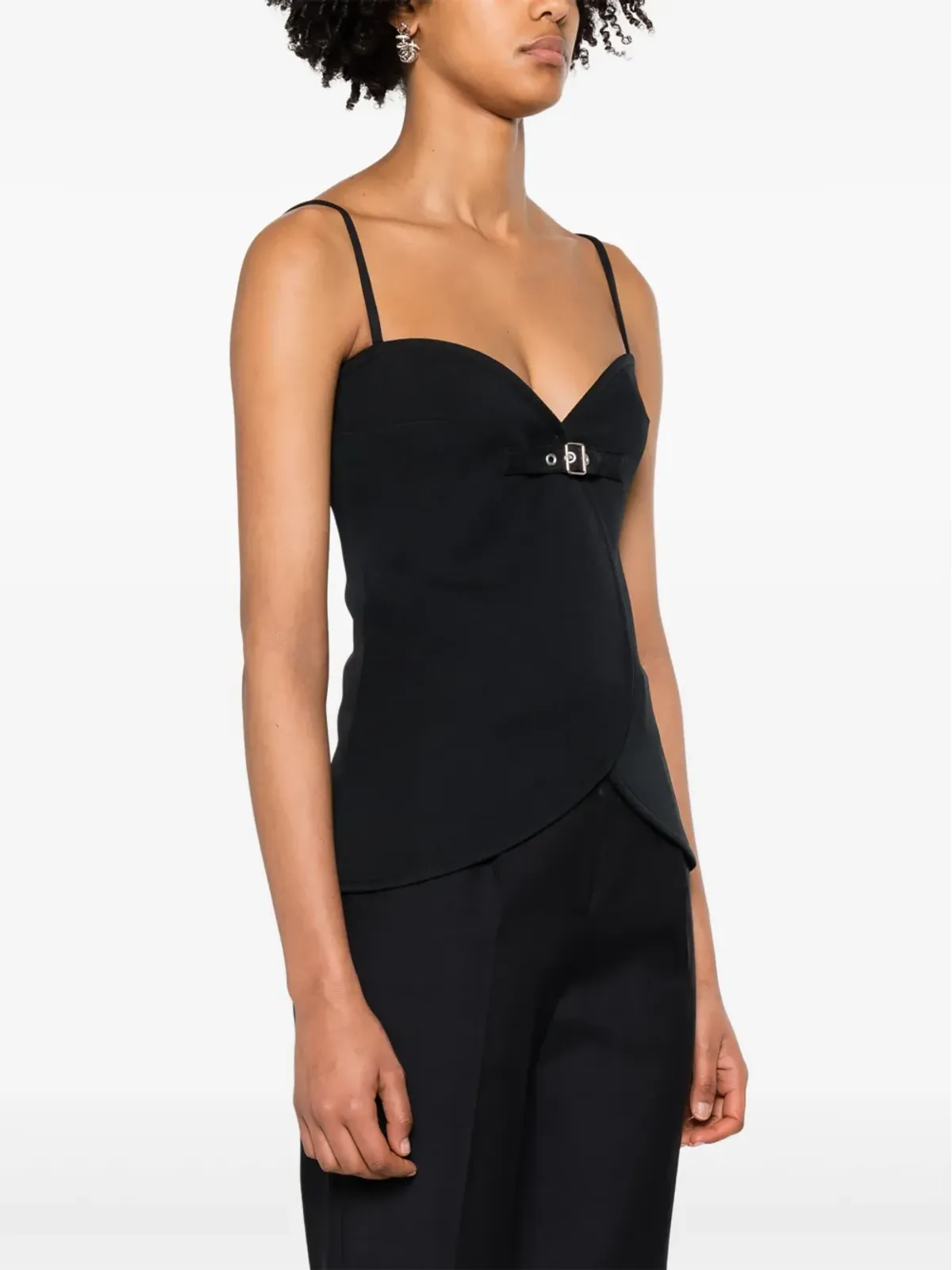 Courrèges Ellipse ツイルトップ ブラック - 画像3