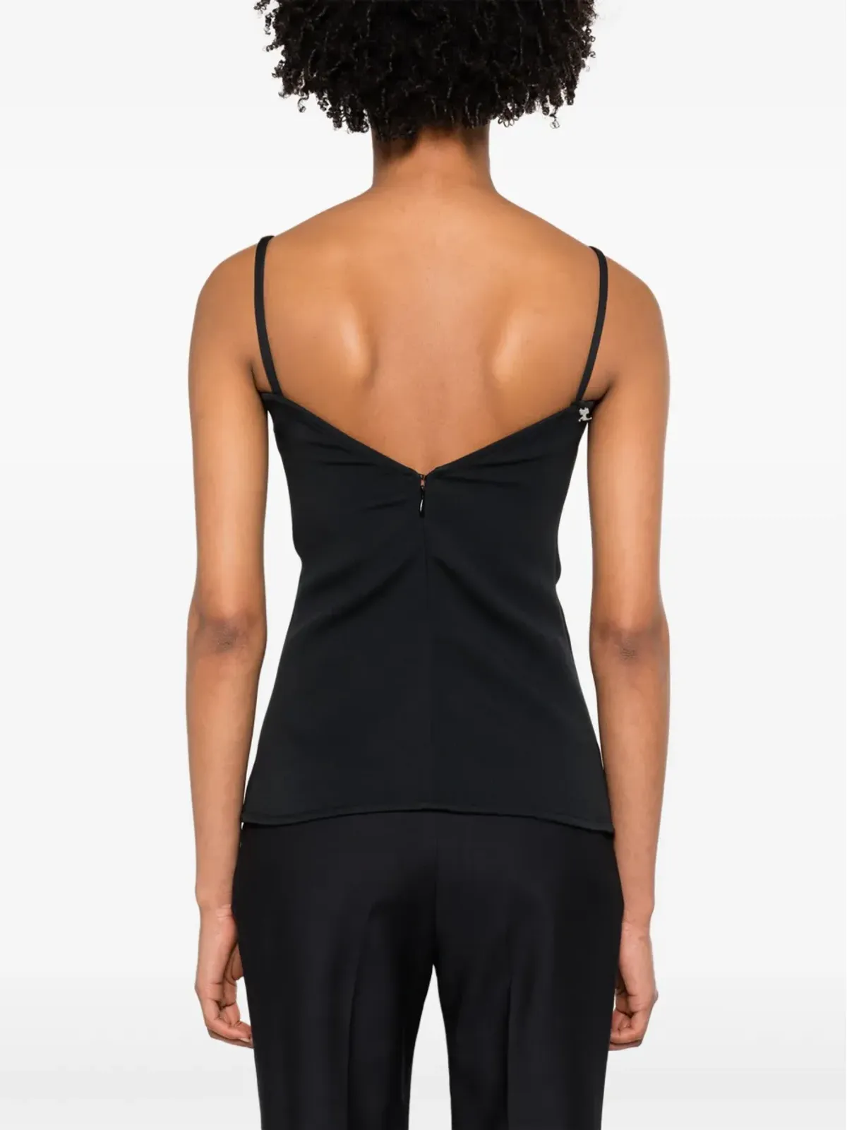 Courrèges Ellipse ツイルトップ ブラック - 画像4