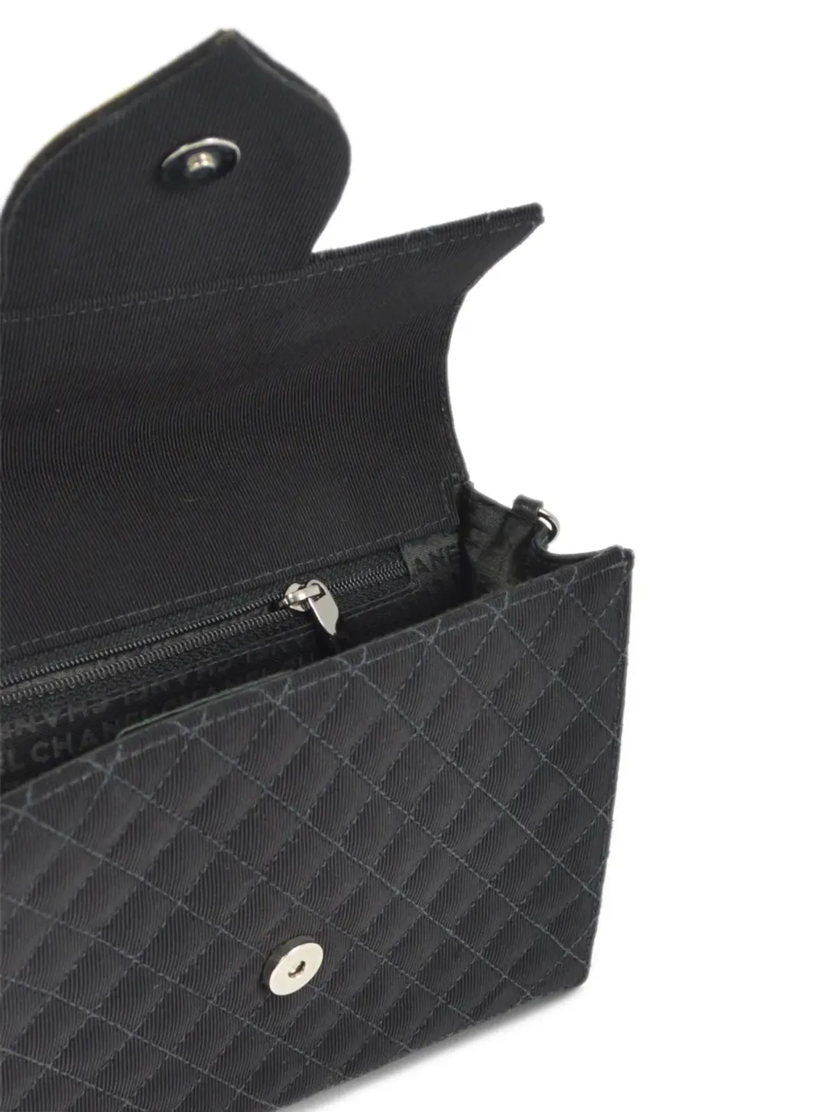 CHANEL ビンテージ 2005 エンブレム キルティッド ショルダーバッグ ブラック - 画像4