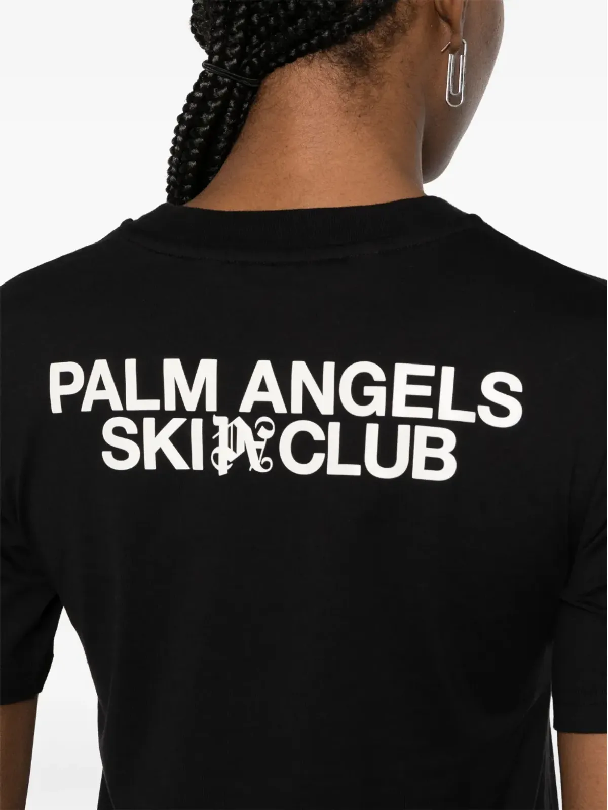 Palm Angels PA Ski Club コットンTシャツ ブラック - 画像5