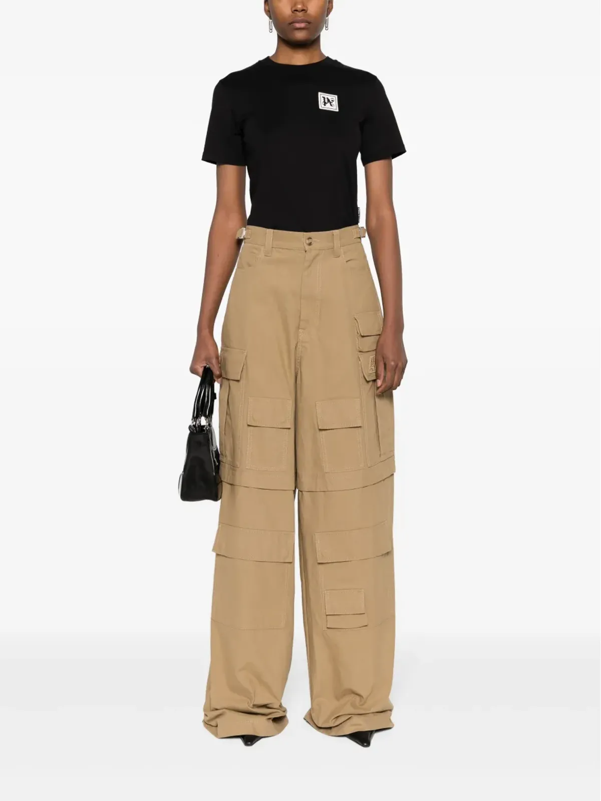 Palm Angels PA Ski Club コットンTシャツ ブラック - 画像2