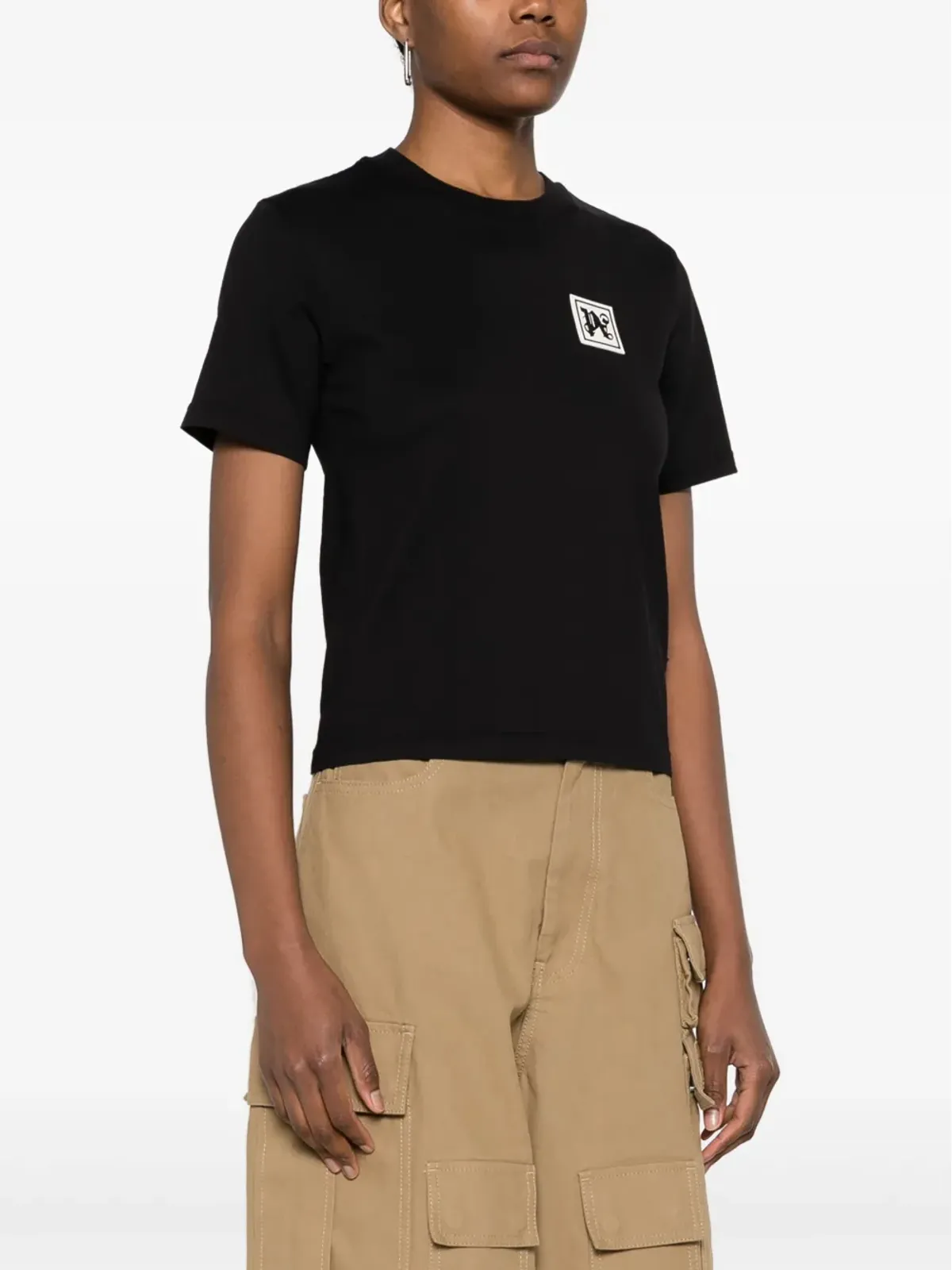 Palm Angels PA Ski Club コットンTシャツ ブラック - 画像3