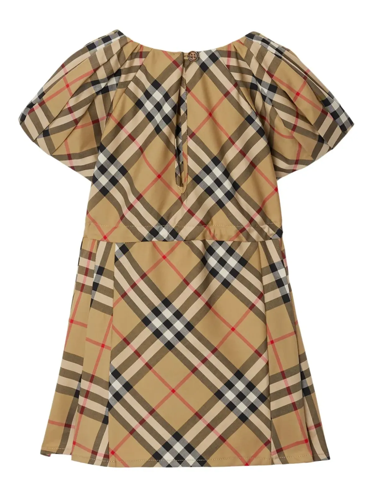 Burberry Kids Vintage Check-pattern pleated dress - Brown - 画像2