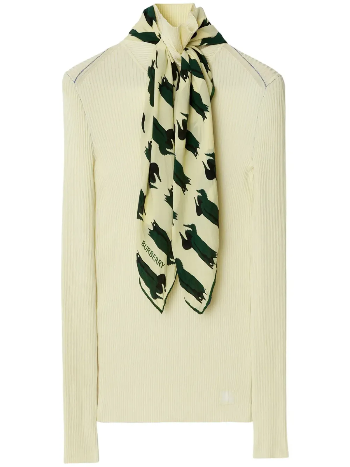 Burberry スカーフディテールのニットセーター - ニュートラルカラー - 画像1