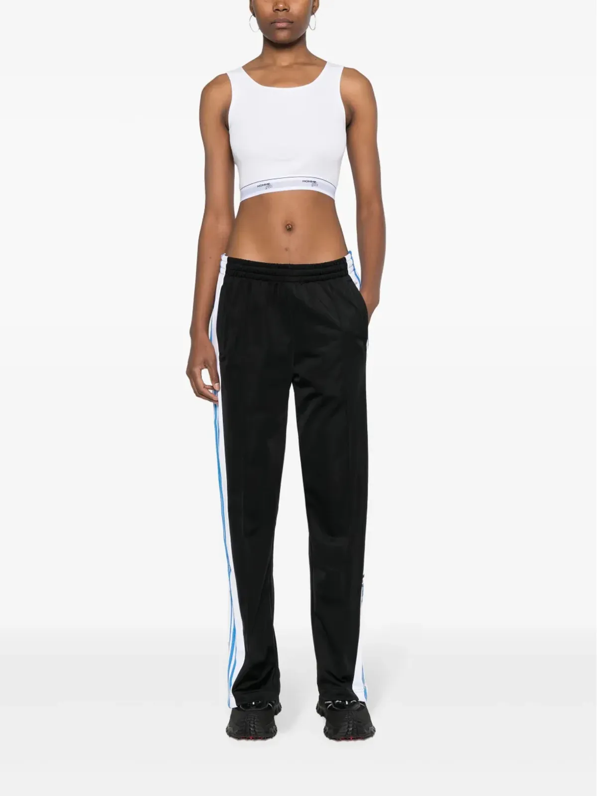 adidas アディブレーク ストレートレッグ トラックパンツ - ブラック - 画像2