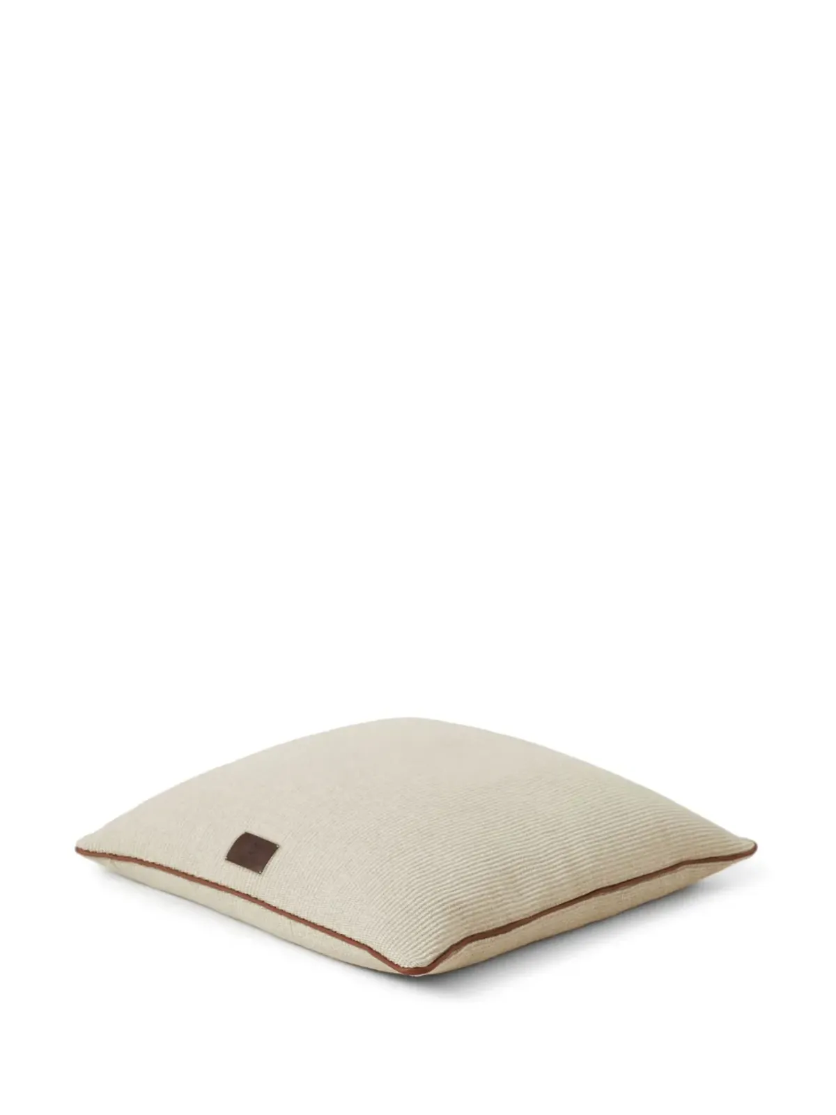 Brunello Cucinelli ロゴパッチ コットンブレンド ピロー - ホワイト - 画像2