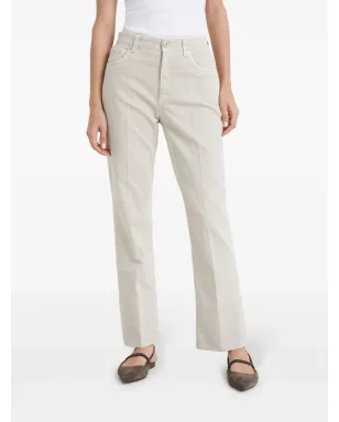 Brunello Cucinelli ストレッチコットン キックフレアパンツ - ニュートラルカラー - サムネイル3