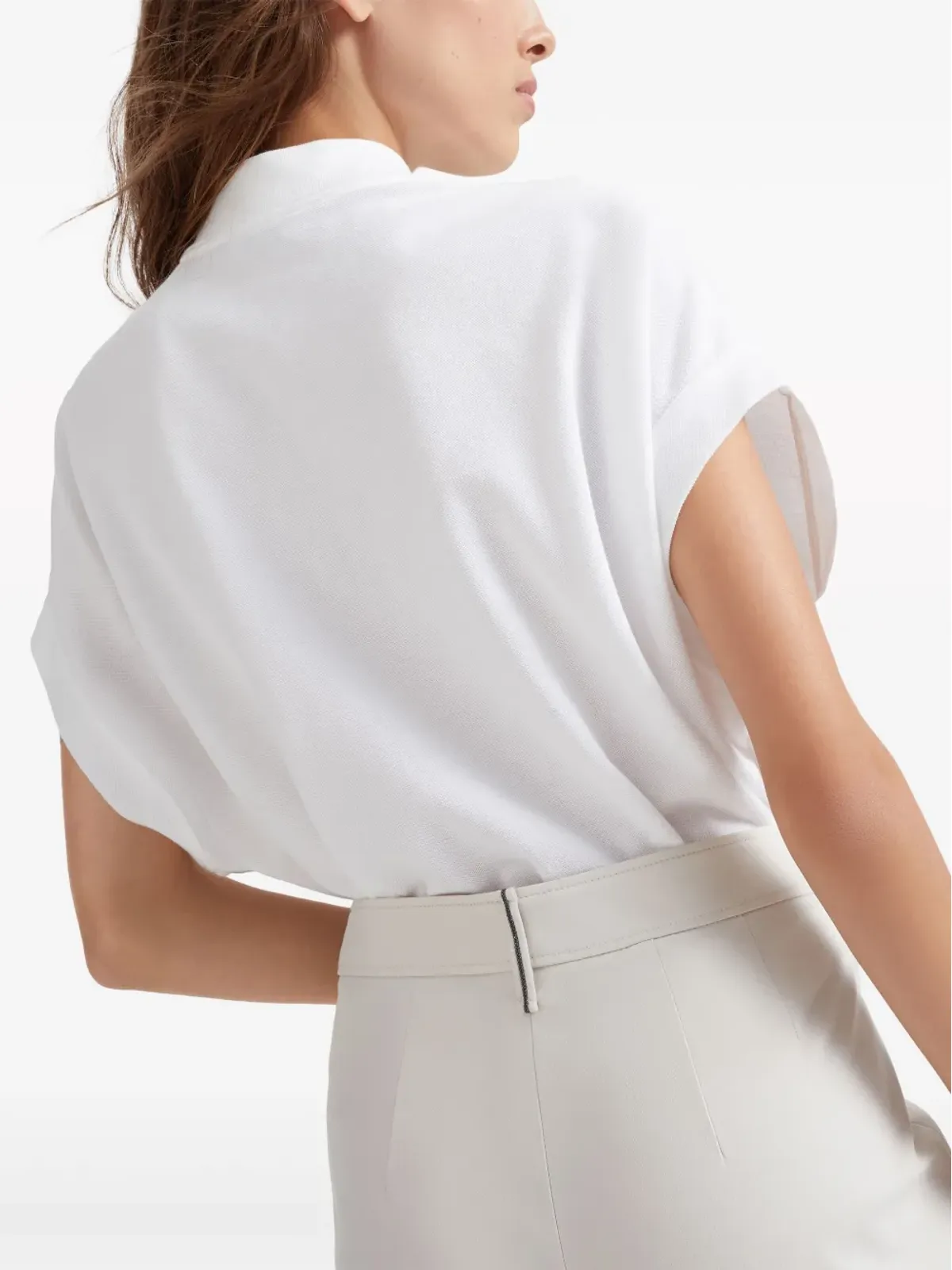 Brunello Cucinelli ストレッチコットン カプリパンツ - 画像5