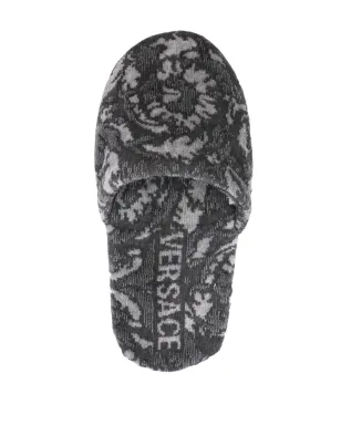 Versace ジャカード コットンブレンド スリッパ - サムネイル4