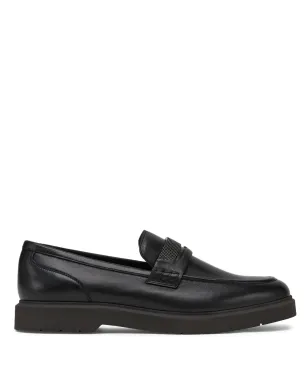 Brunello Cucinelli クリスタル装飾レザー ローファー - ブラック - サムネイル1