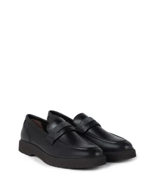 Brunello Cucinelli クリスタル装飾レザー ローファー - ブラック - サムネイル2