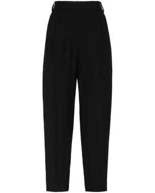 Brunello Cucinelli ハイウエストプリーツクロップドパンツ ブラック - サムネイル1