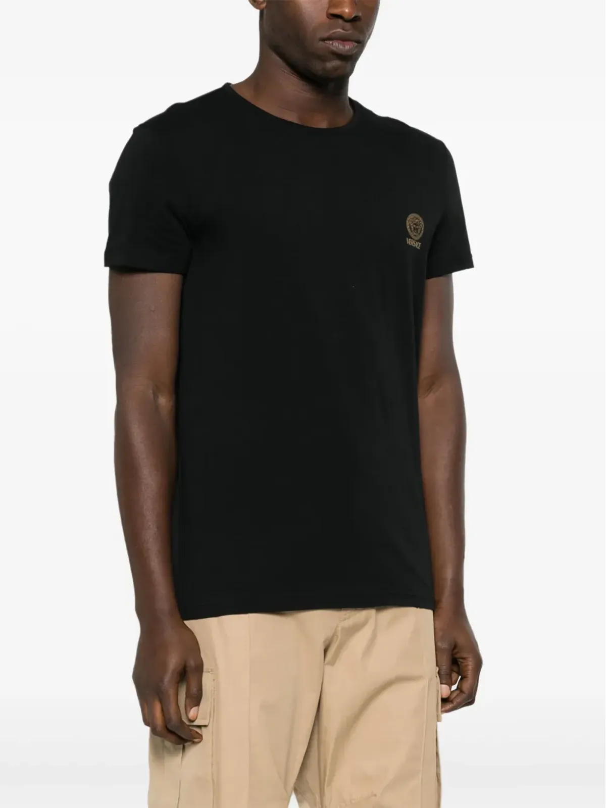 Versace メデューサ・ディテール アンダーシャツ ブラック - 画像2