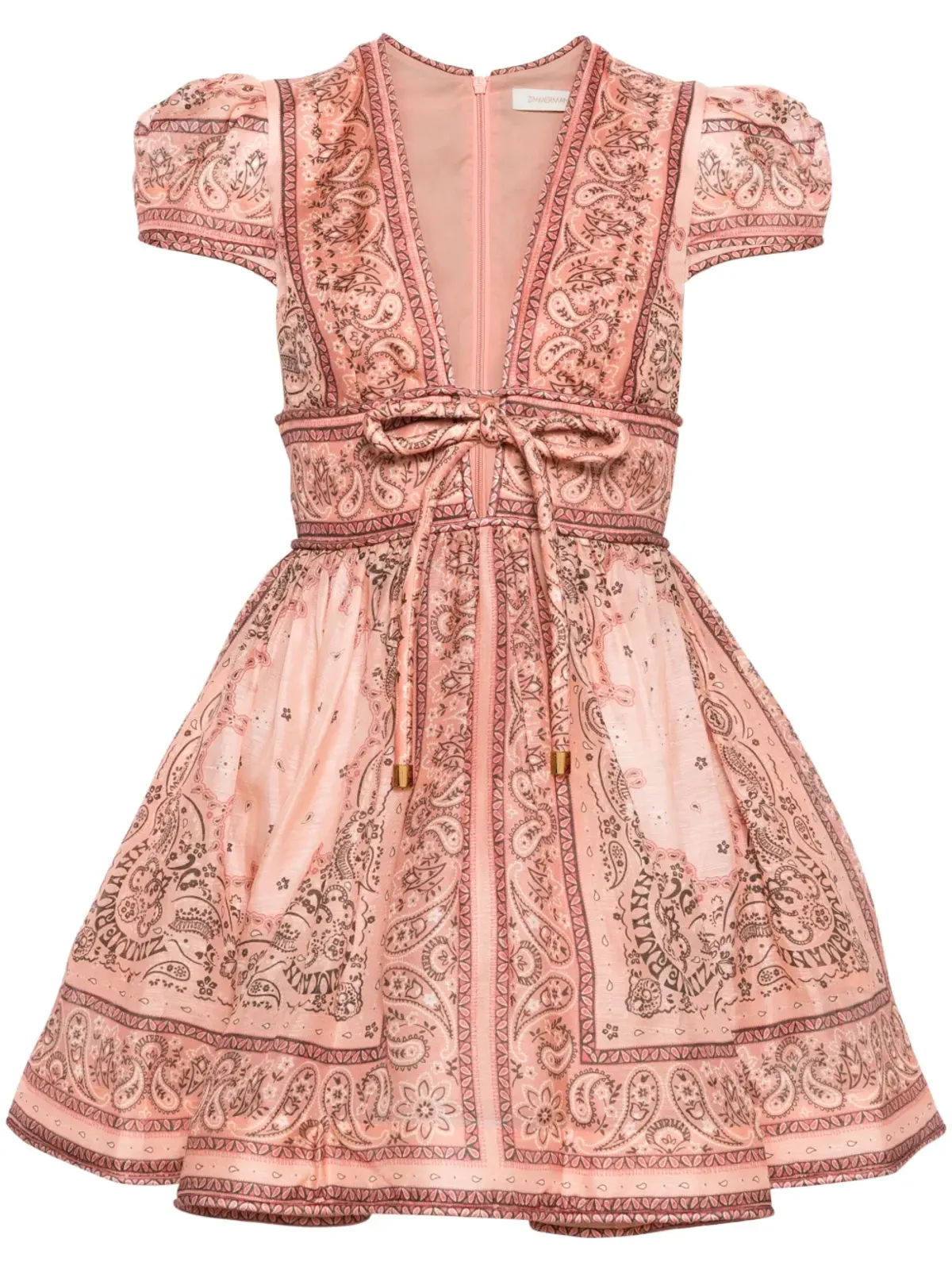 ZIMMERMANN マッチメーカー バンダナ柄ミニドレス - 画像1