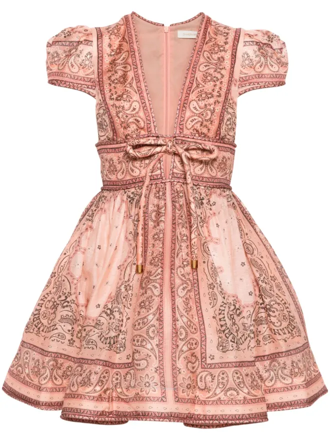 Zimmermann ZIMMERMANN マッチメーカー バンダナ柄ミニドレスの商品画像