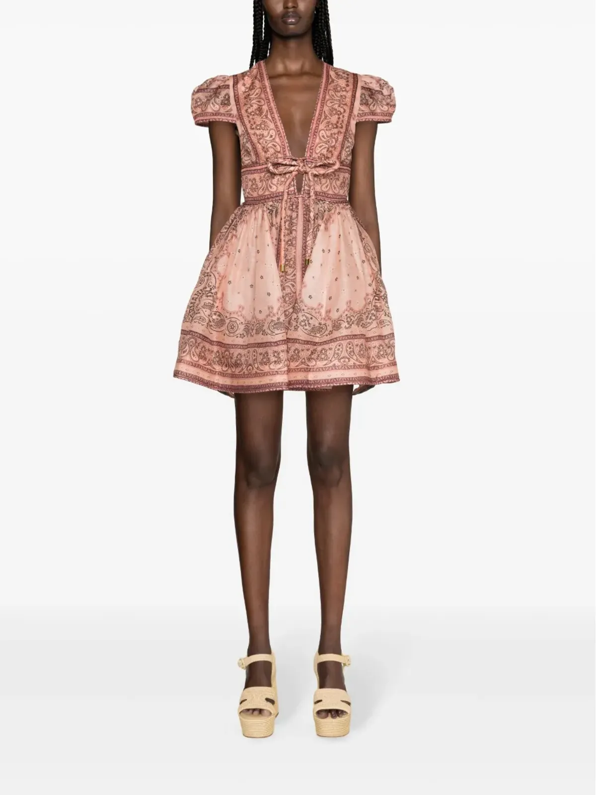 ZIMMERMANN マッチメーカー バンダナ柄ミニドレス - 画像2