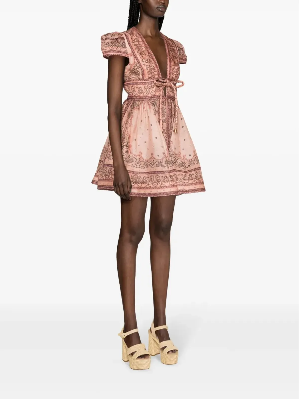 ZIMMERMANN マッチメーカー バンダナ柄ミニドレス - 画像3