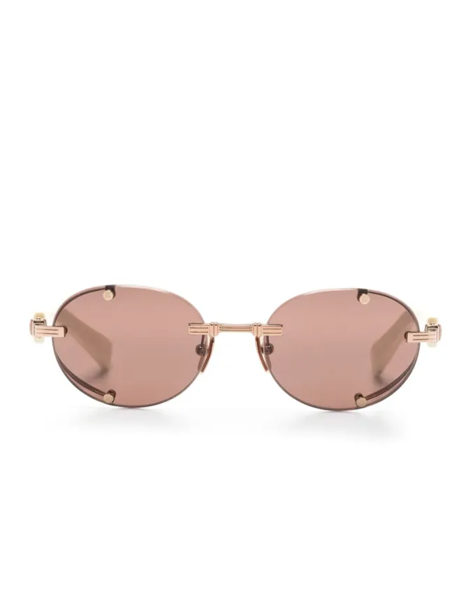 Balmain Eyewear Balmain Eyewear Monsieur オーバルフレーム サングラスの商品画像