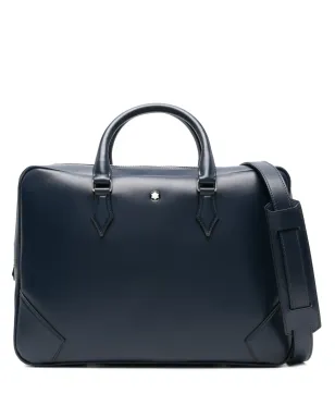 Montblanc ロゴプレート付きレザー ブリーフケース - サムネイル1