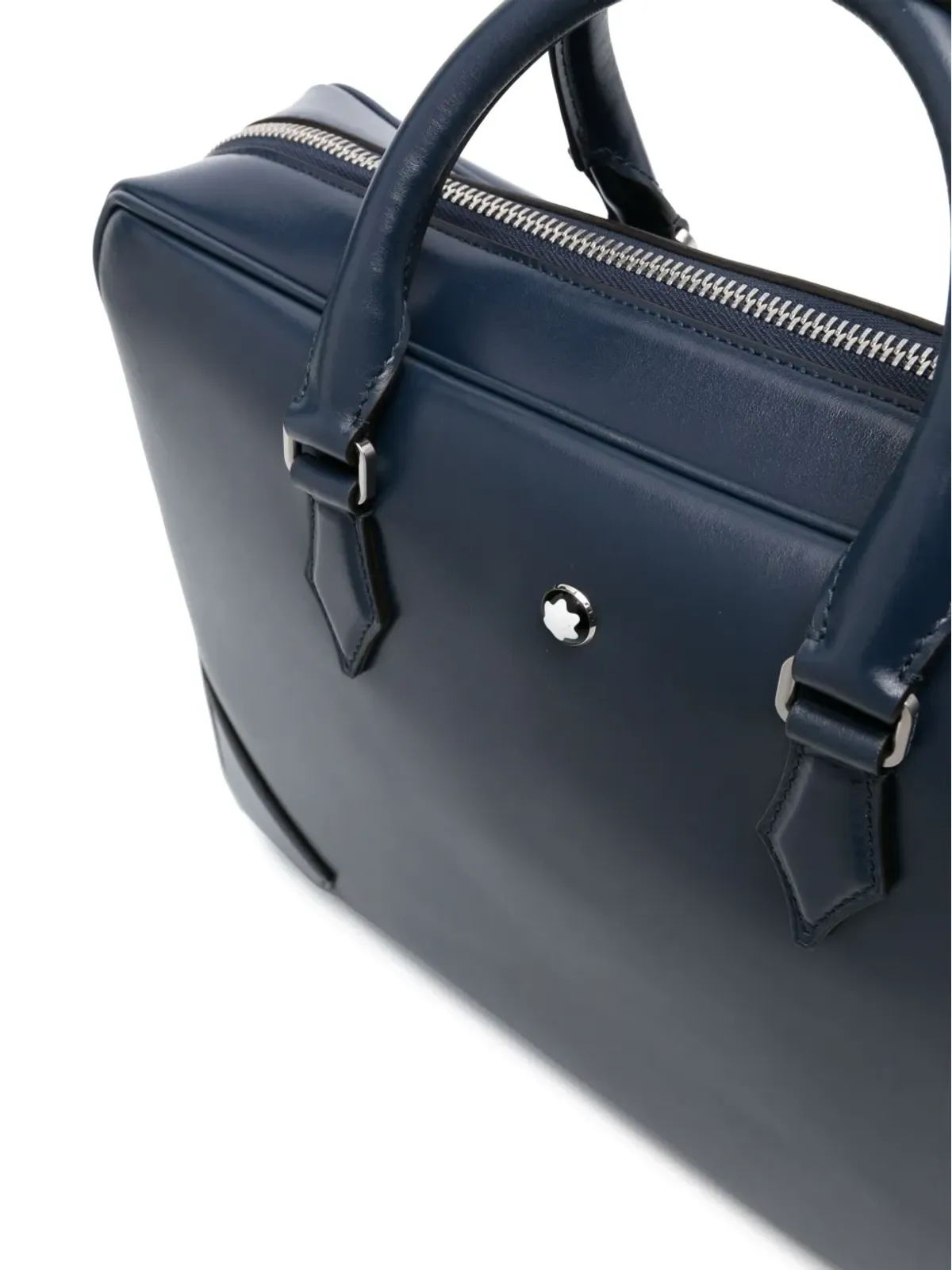 Montblanc ロゴプレート付きレザー ブリーフケース - 画像3