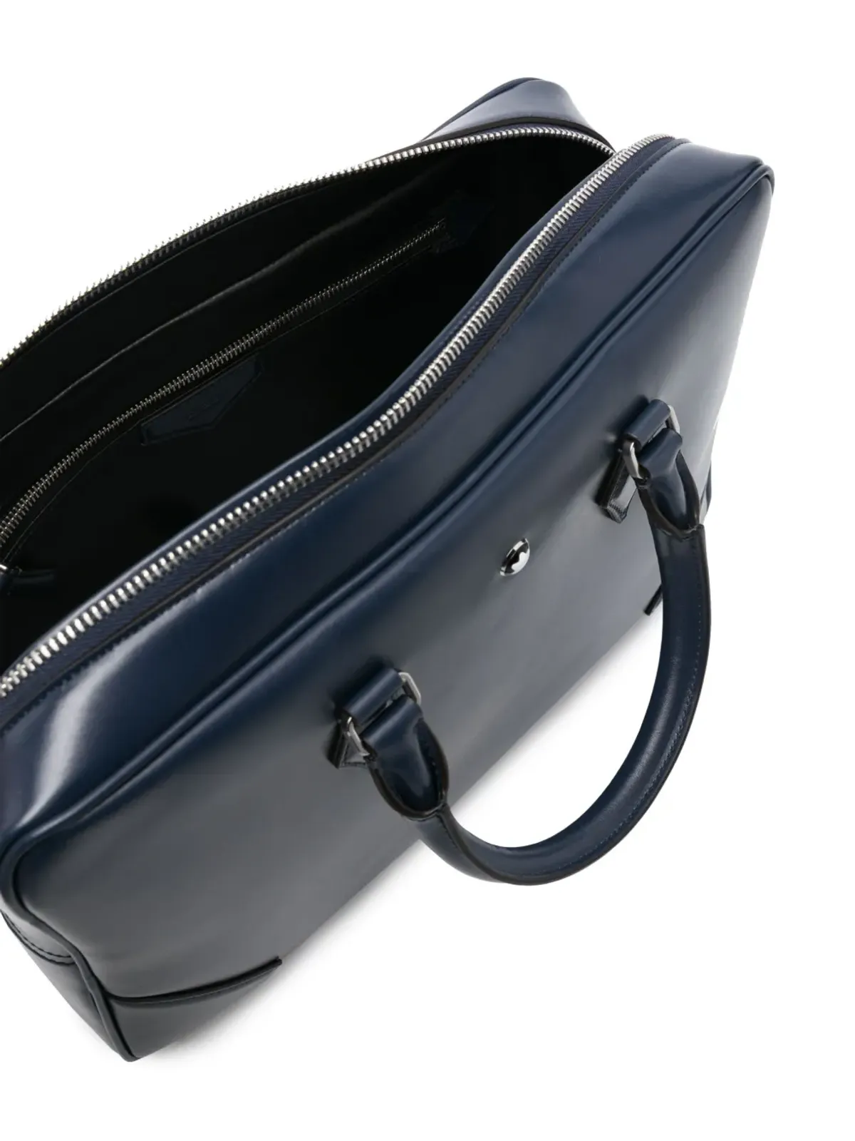 Montblanc ロゴプレート付きレザー ブリーフケース - 画像4