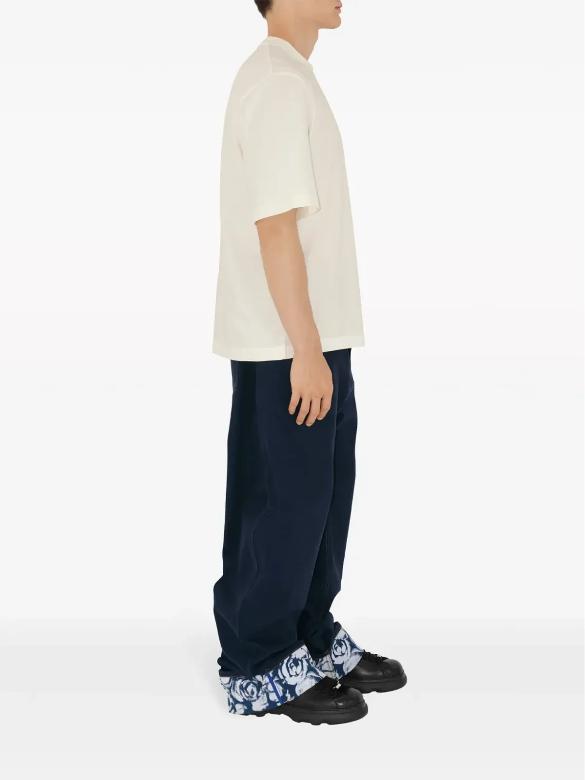 Burberry EKD ロゴパッチ コットン Tシャツ - 画像3