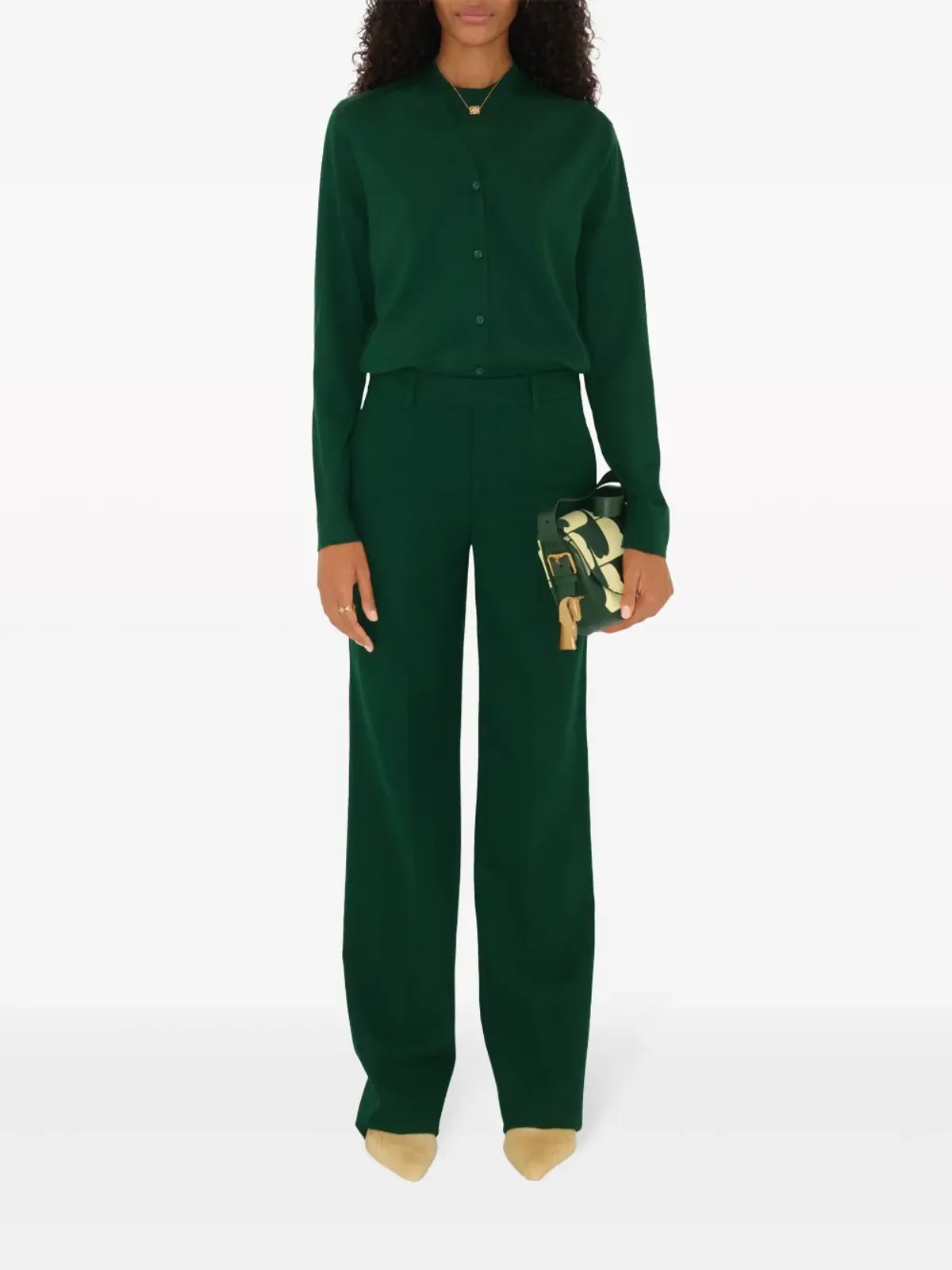 Burberry ドロップショルダー ウールニットトップ - 画像2