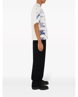 Burberry EKD stamp-print cotton T-shirt - White - サムネイル2