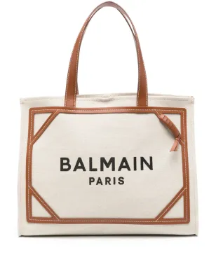 Balmain B-Army ロゴプリント トートバッグ - ベージュ系 - サムネイル1