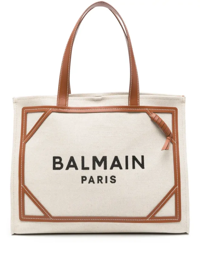 BALMAIN Balmain B-Army ロゴプリント トートバッグ - ベージュ系の商品画像