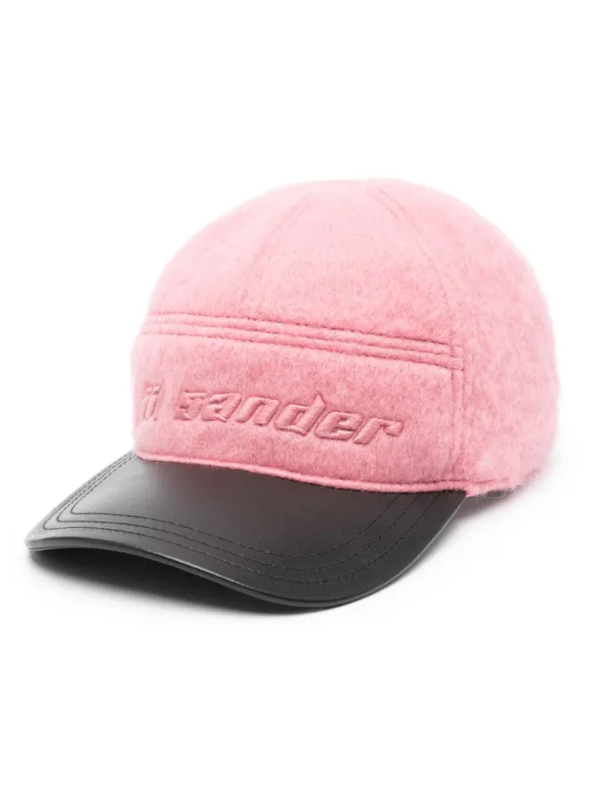 Jil Sander Jil Sander ロゴ刺繍 ブラッシュド ベースボールキャップの商品画像