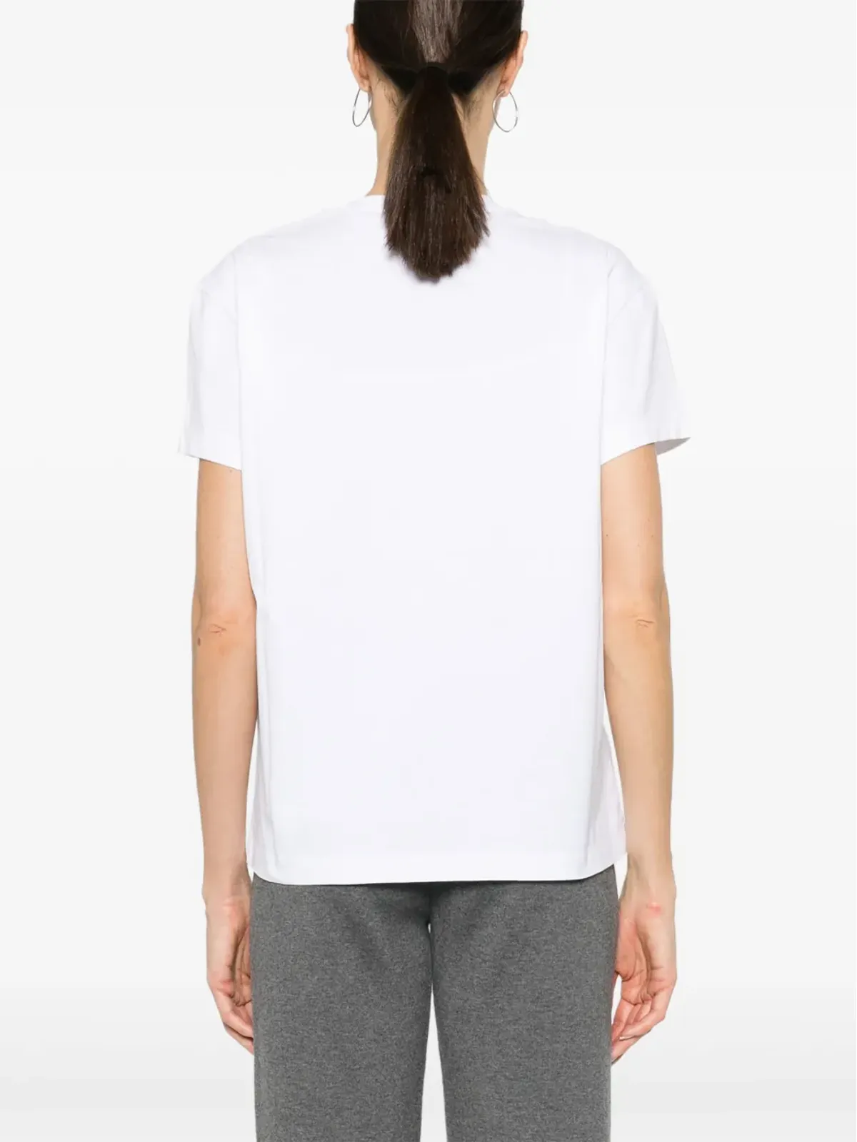 Stella McCartney ロゴ刺繍コットンTシャツ - ホワイト - 画像4
