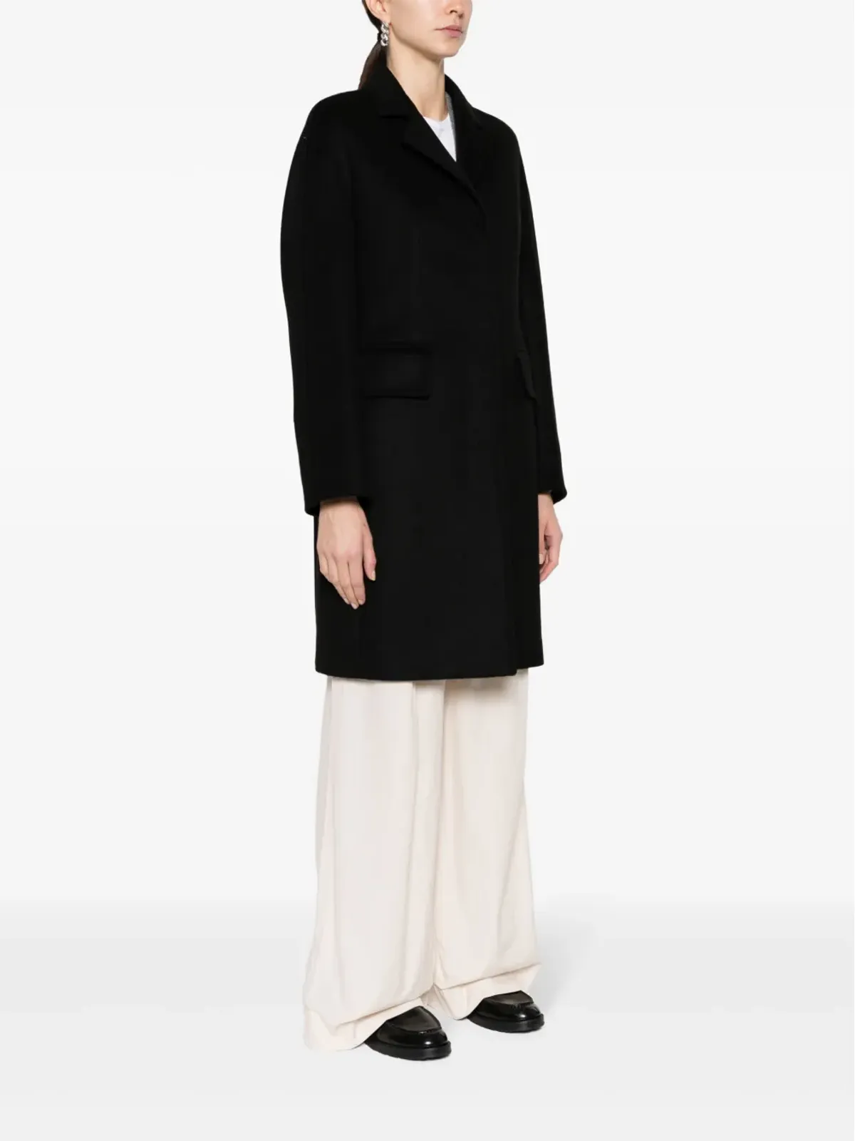 Max Mara ビンゴ ベルト付き キャメルヘア コート - 画像3