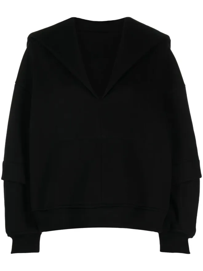 Ioana Ciolacu Ioana Ciolacu セーラーカラーVネックトップの商品画像