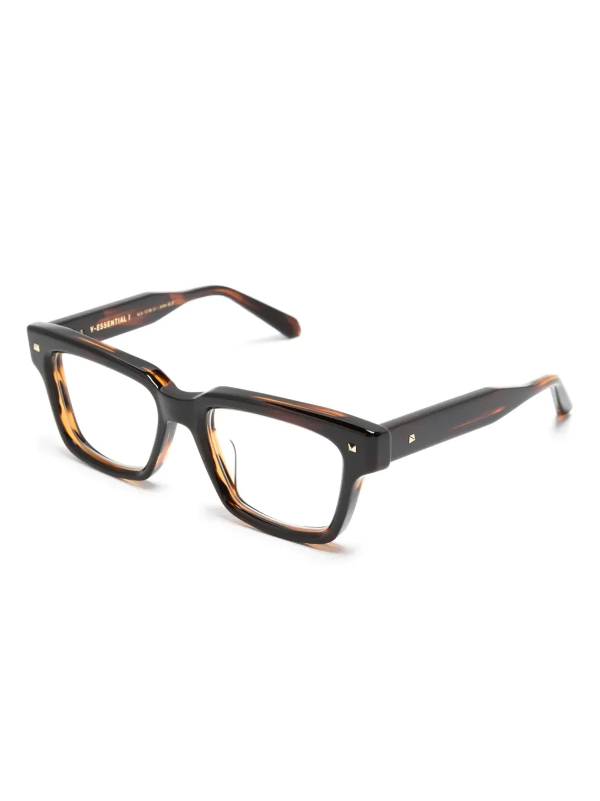 VALENTINO GARAVANI EYEWEAR XXII レクタングルフレーム眼鏡 - ブラウン - 画像2